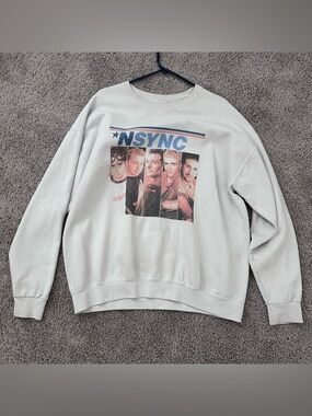 Vintage NSYNC Band Graphic Crewneck Sweatshirt XL